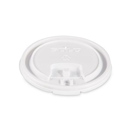 Lift Back And Lock Tab Cup Lids, For 10oz Cups, White, 20PK